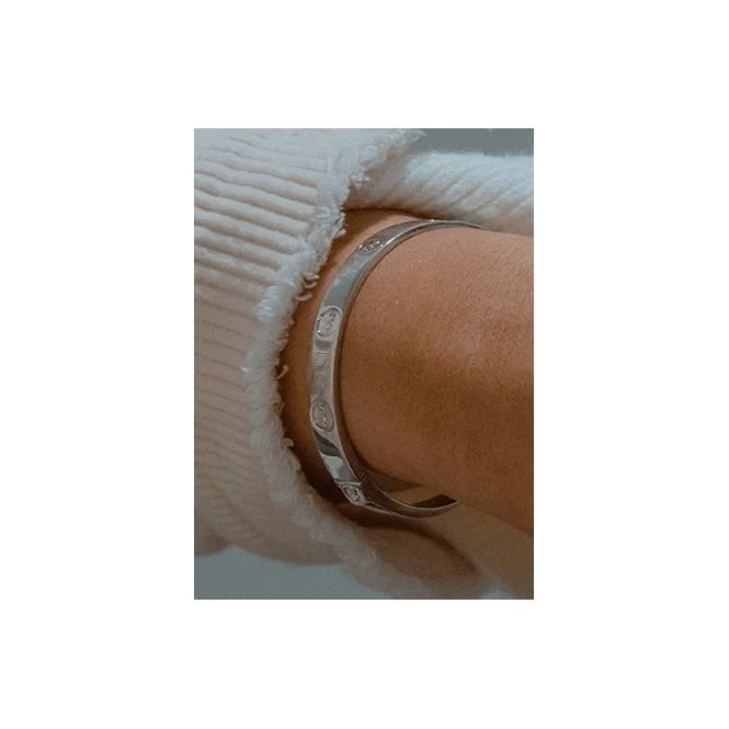 Insignia Silver Bangle