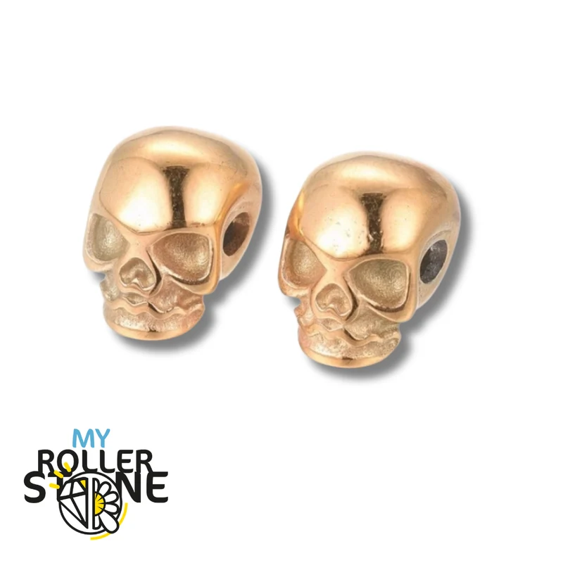 Goldene Totenkopfperle