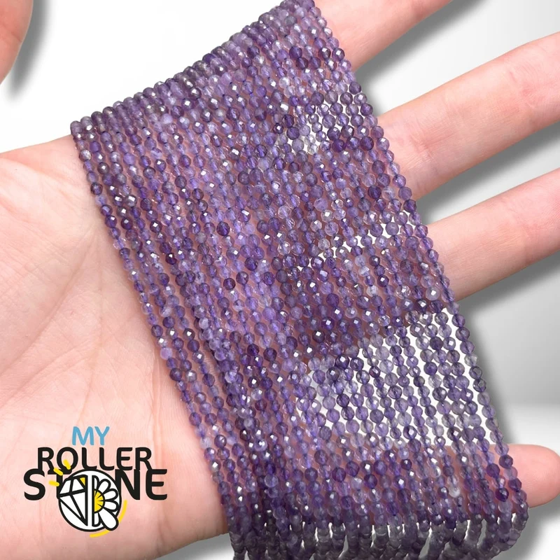 1A 2MM-3MM facettierte Amethystperle