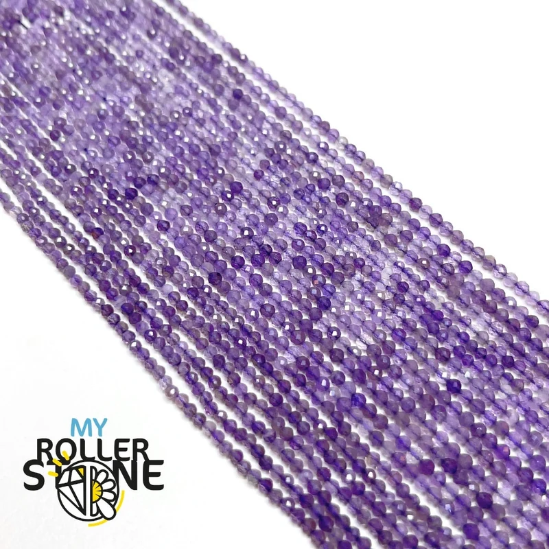 1A 2MM-3MM facettierte Amethystperle