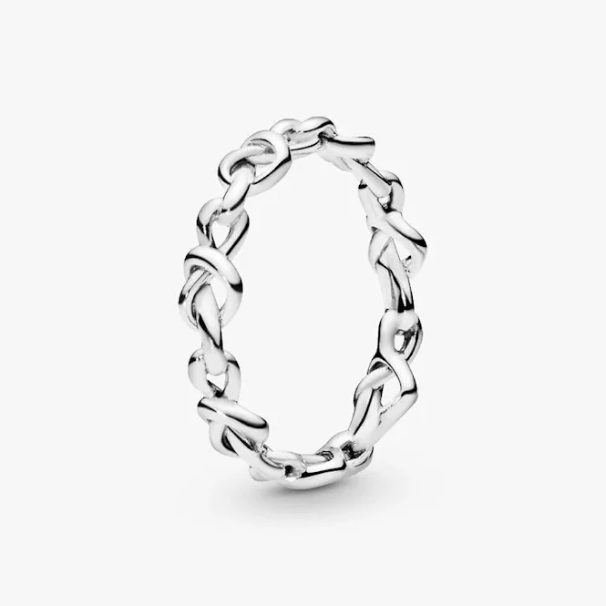 Knotted Hearts Ring, Size 54