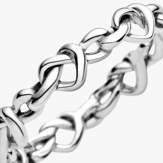 Knotted Hearts Ring, Size 54