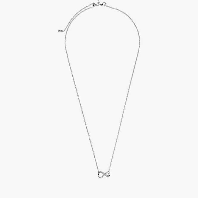 Sparkling Infinity Collier Necklace, 50cm
