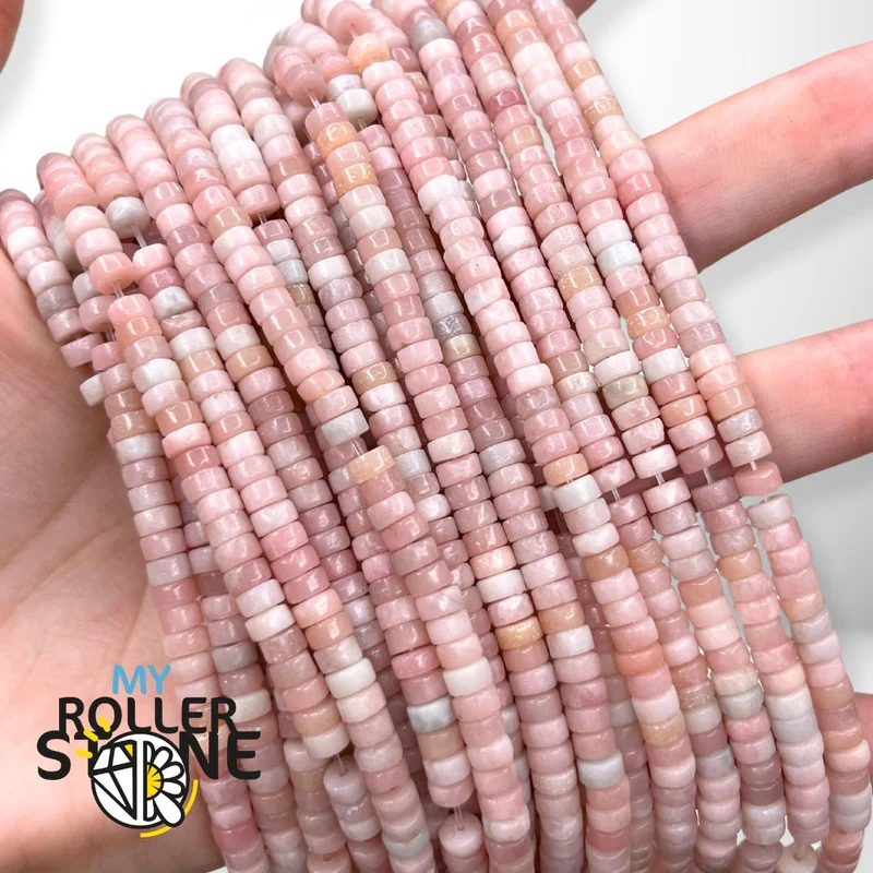 Rosa Opal-Heishi-Perle
