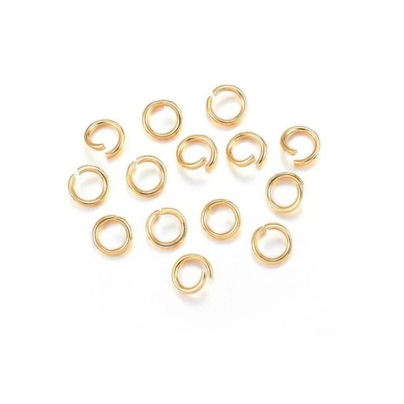 Offener goldener Edelstahlring (3, 4 oder 6 mm)