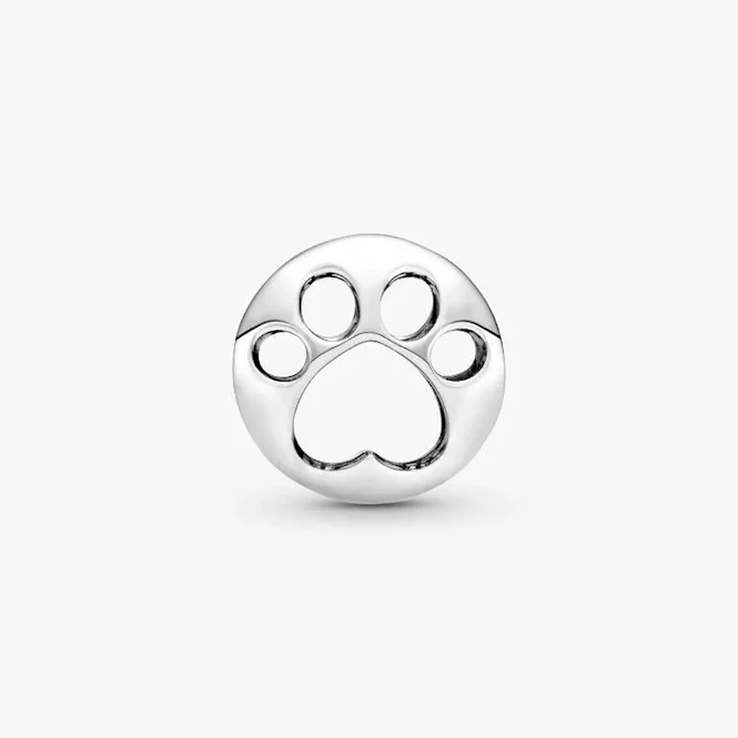 Openwork Paw Print Charms