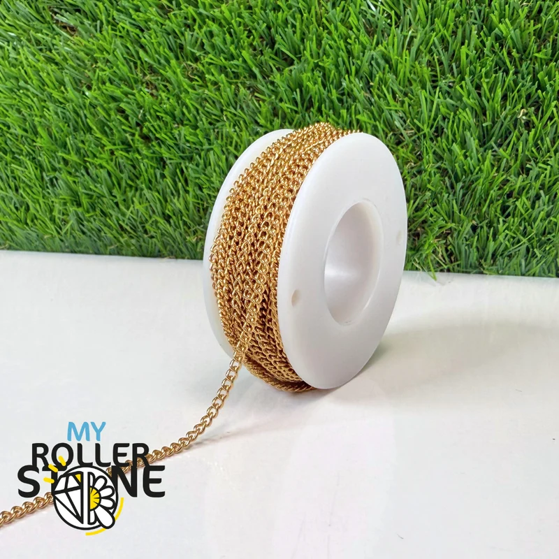 Goldene Edelstahlkette (10 Meter)