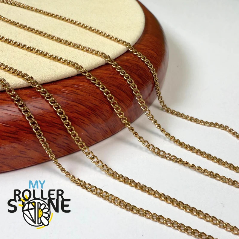Goldene Edelstahlkette (10 Meter)