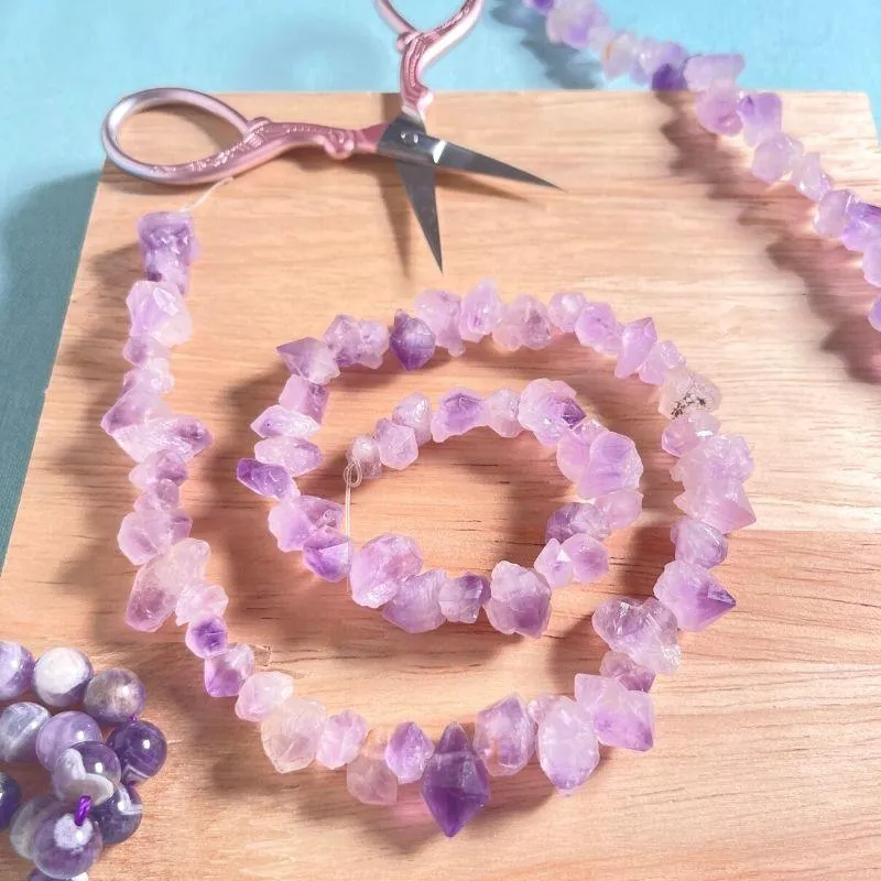 Natürliche Amethyst-Punktperle