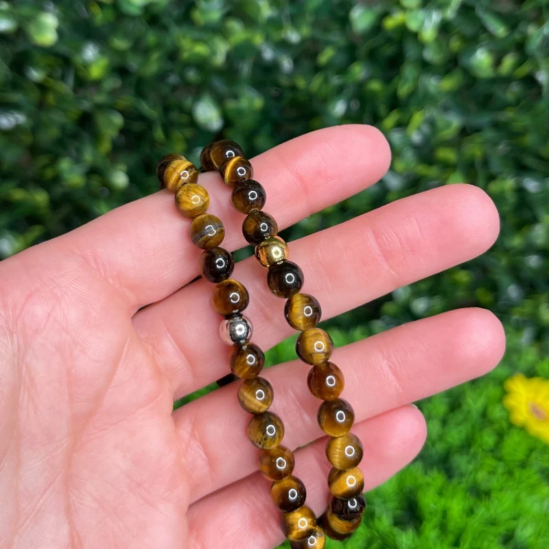 Maßgeschneidertes Tigerauge-Armband