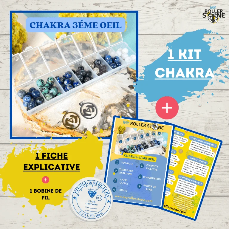 Chakra-Perlen-Set für das 3. Auge