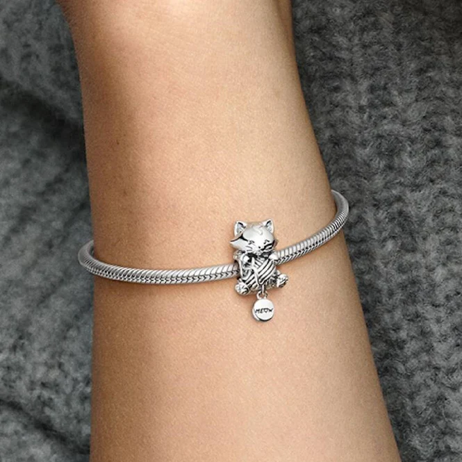 Kitten & Yarn Ball Charms