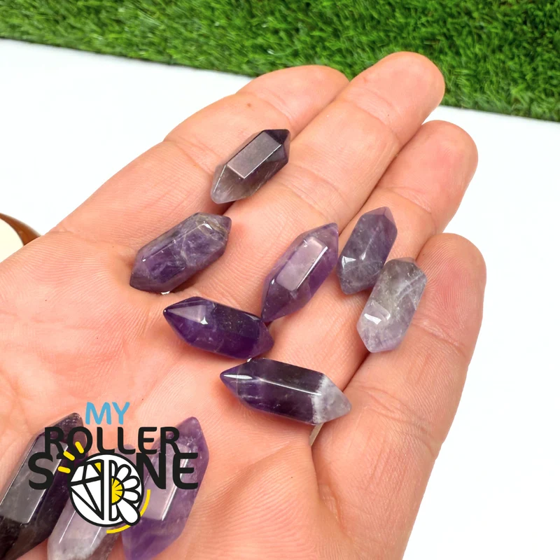 Kleine Amethyst-Doppelspitze