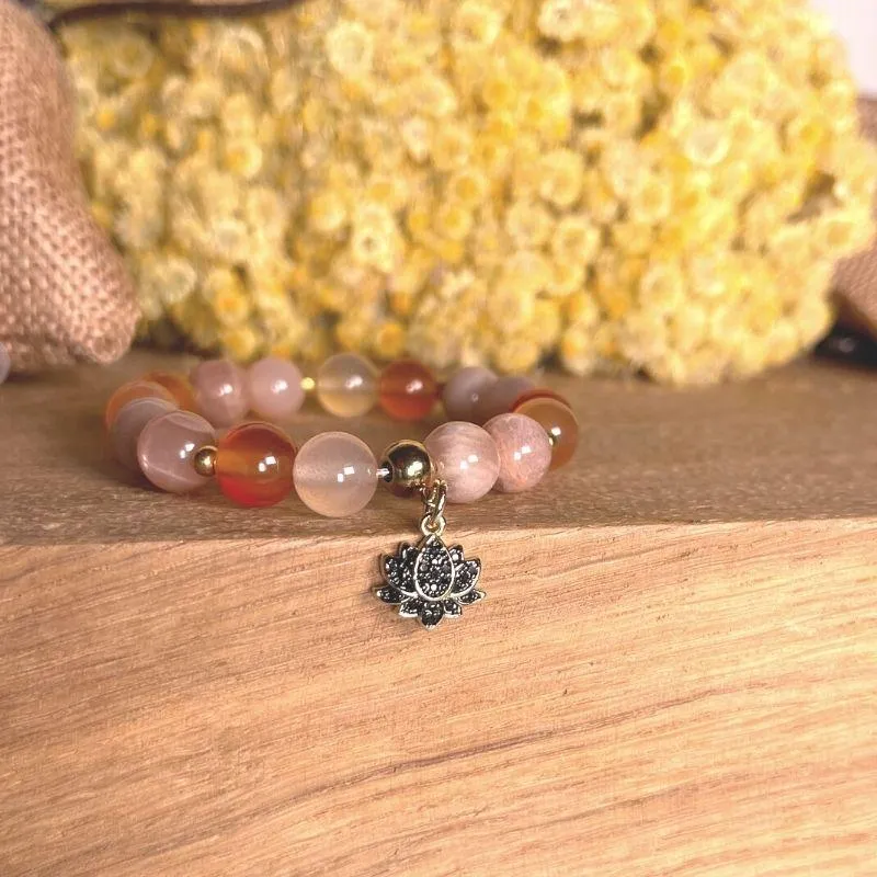 Lotus-Anhänger für Armband