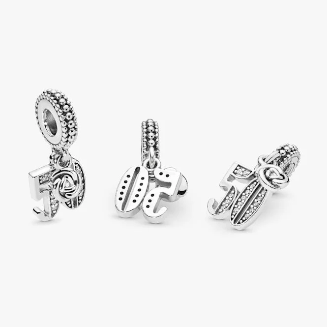 50th Celebration Dangle Charms