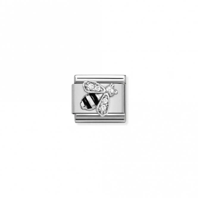 Classic Silver CZ Bee Animal Charms