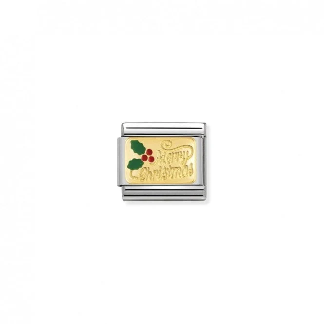 Classic Gold Merry Christmas Christmas Charms