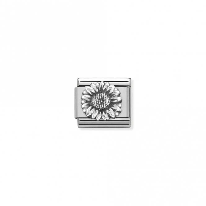 Classic Silver Sunflower Flowers & Nature Charms