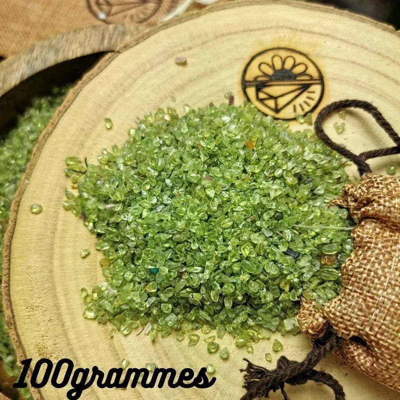 Ungebohrte Peridot-Chips