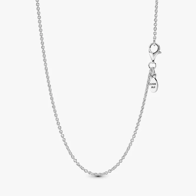 Classic 1.5mm wide Cable Chain Necklace, 45cm