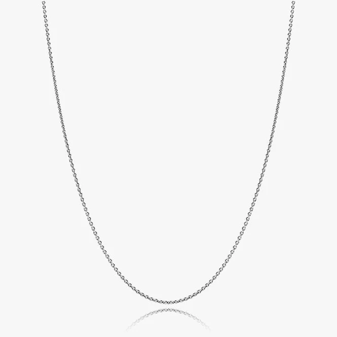Classic 1.5mm wide Cable Chain Necklace, 45cm