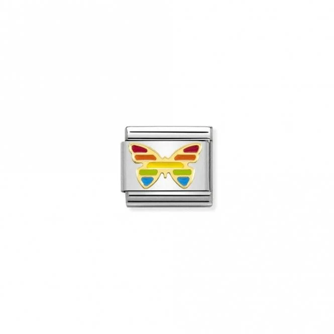 Classic Gold Rainbow Butterfly Fairytale & Fantasy Charms