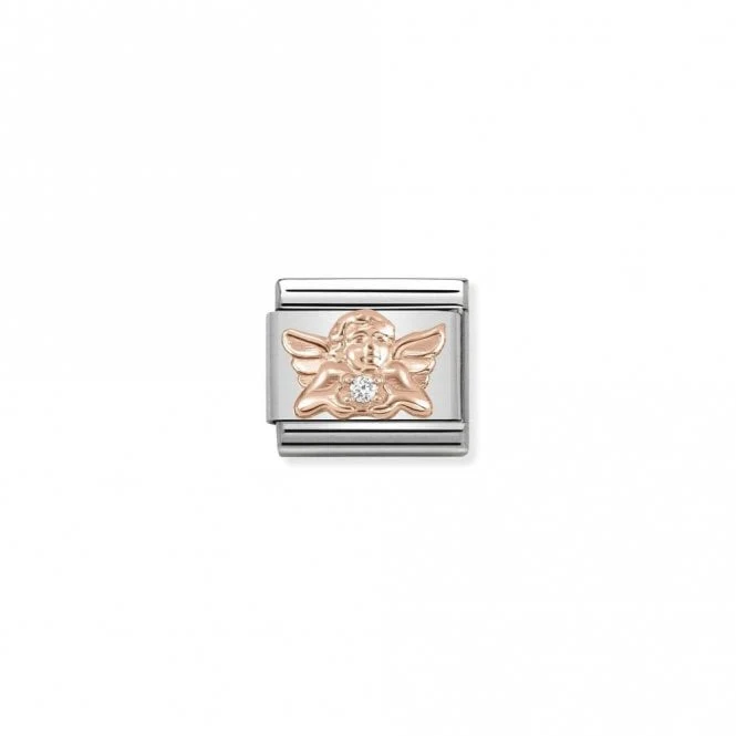 Classic Rose Gold CZ Angel Of Family Fairytale & Fantasy Charms
