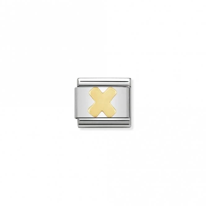 Classic Gold X Letter Charms