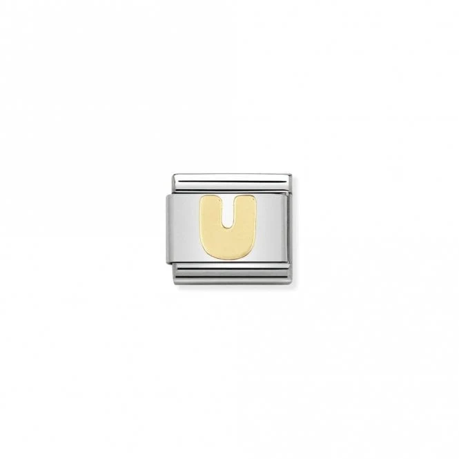 Classic Gold U Letter Charms