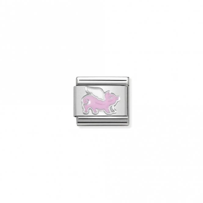Classic Silver Pig with Wings Fairytale & Fantasy Charms