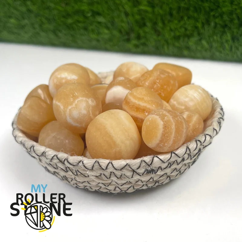Gelber Jade-Trommelstein