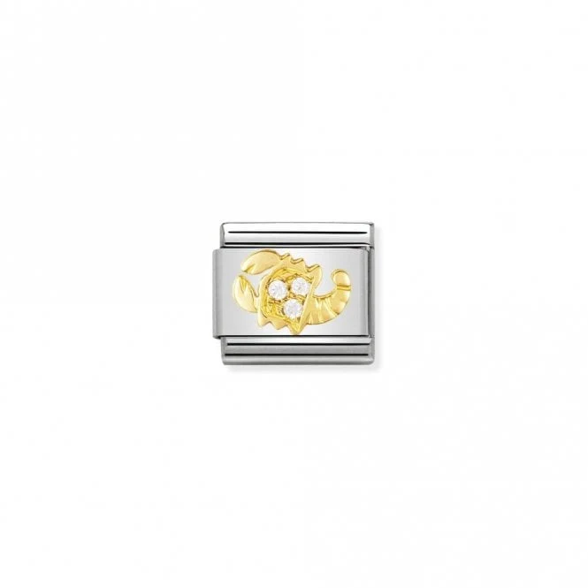 Classic Gold CZ Scorpio Zodiac Charms