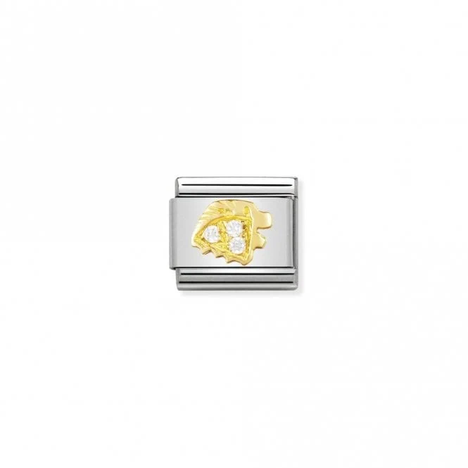 Classic Gold CZ Leo Zodiac Charms