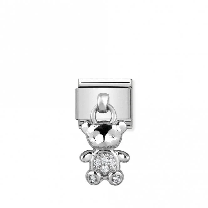 Classic Silver Teddy Bear Animal Charms