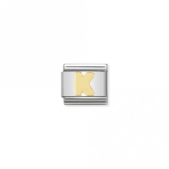 Classic Gold K Letter Charms