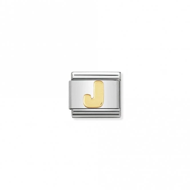Classic Gold J Letter Charms