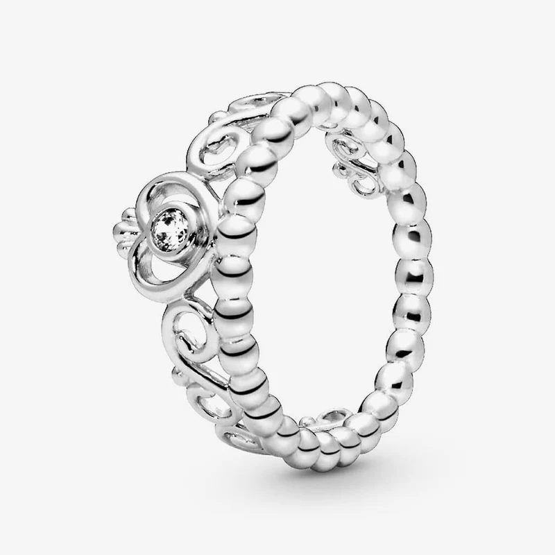 Princess Tiara Crown Ring, Size 52
