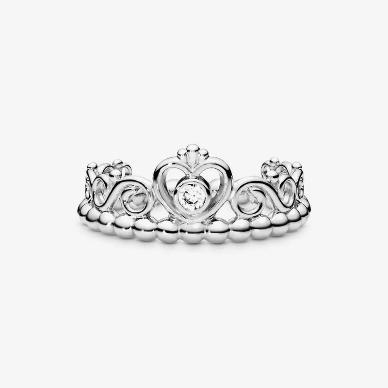 Princess Tiara Crown Ring, Size 52