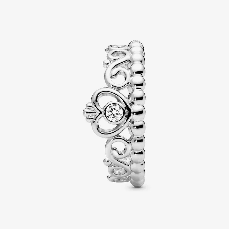 Princess Tiara Crown Ring, Size 52