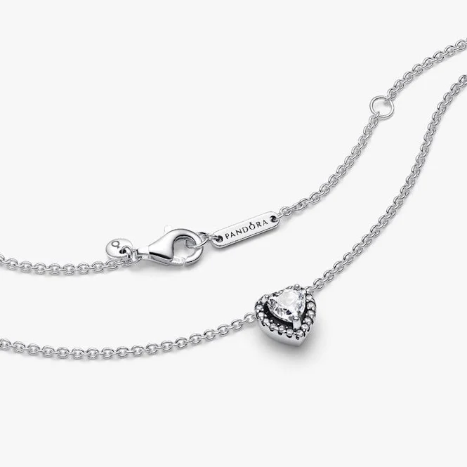 Elevated Heart Necklace, 45cm