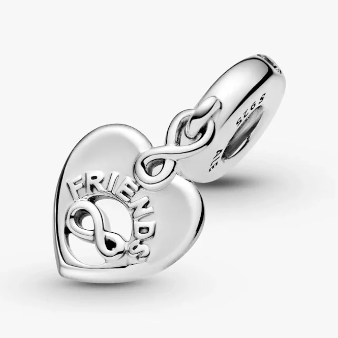 Friends Forever Heart Dangle Charms