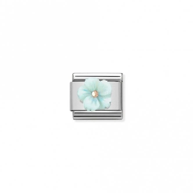 Classic Rose Gold Turquoise Mother Of Pearl Flowers & Nature Charms