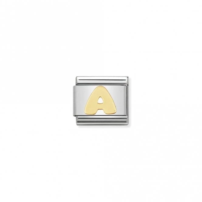 Classic Gold A Letter Charms