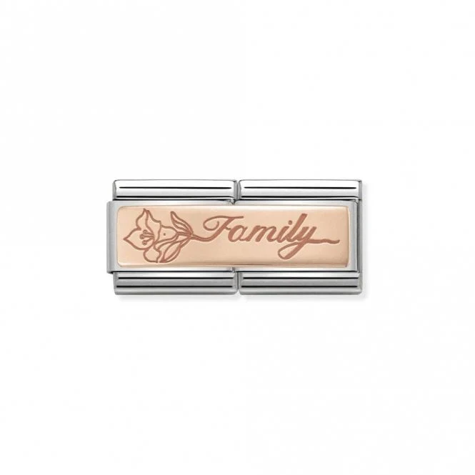 Rose Gold Double Family with Flower Friends & Family Charms