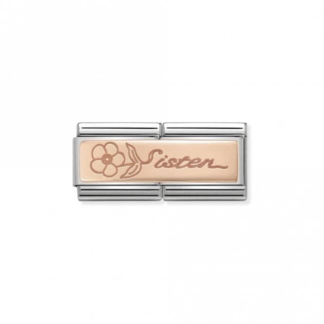 Rose Gold Double Sister with Flower Friends & Family Charms