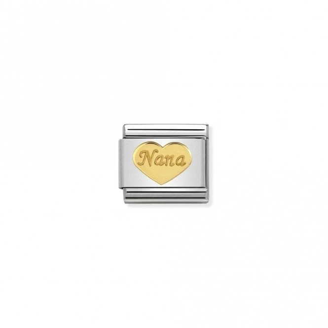 Classic Gold Nana Heart Friends & Family Charms