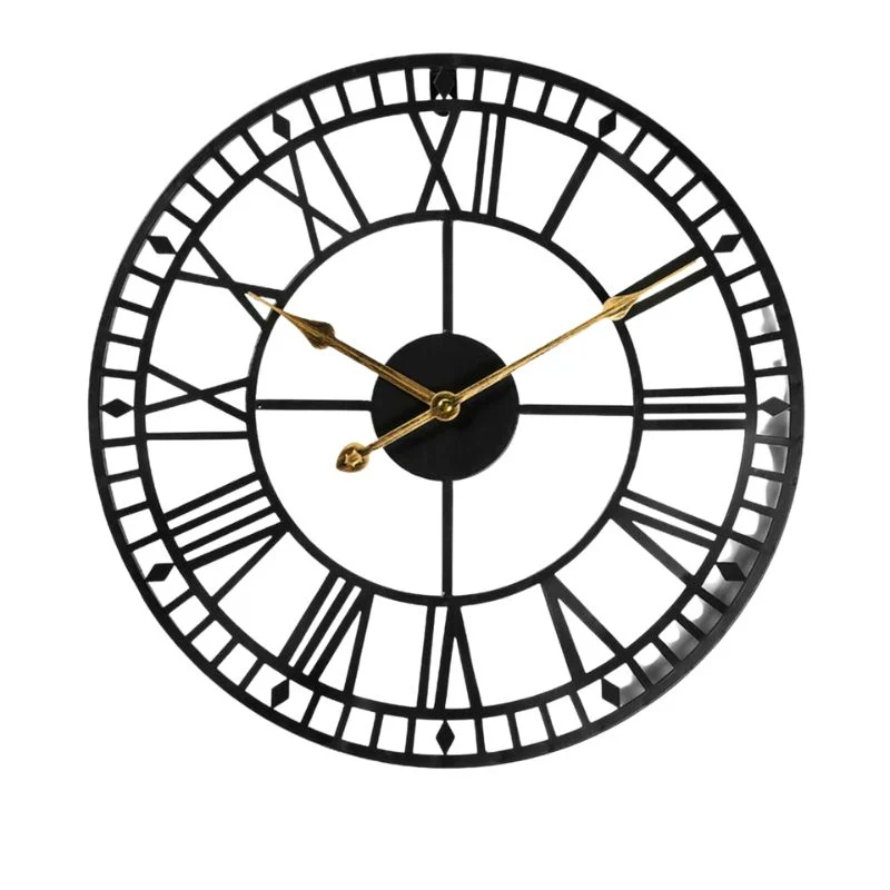 Vintage Metall-Wanduhr