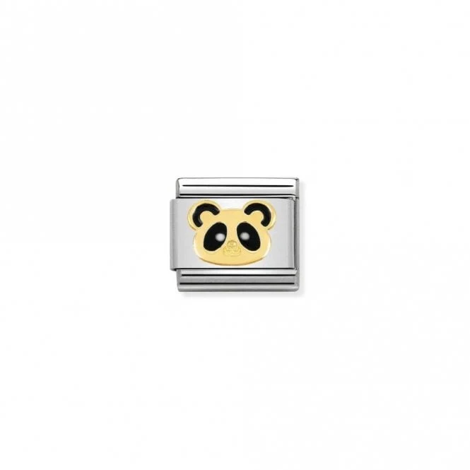 Classic Gold Panda Head Animal Charms
