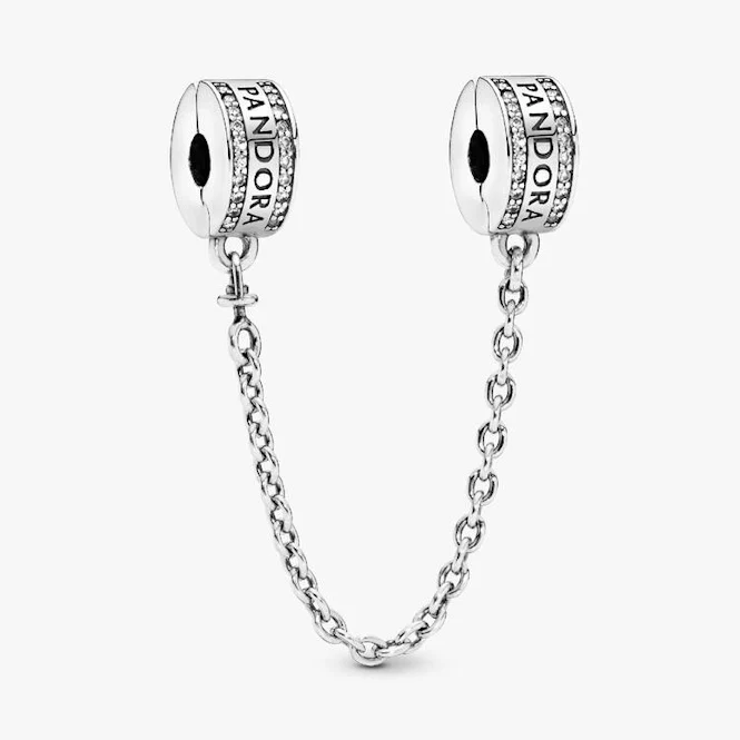 Logo Safety Chain Clip Charms, 5cm
