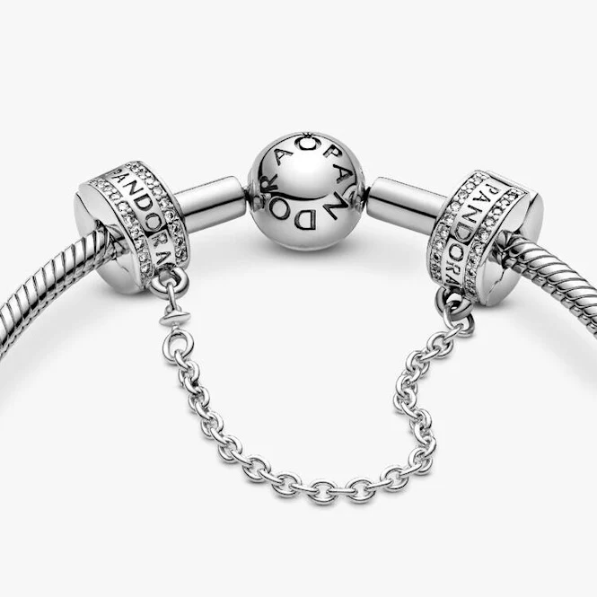 Logo Safety Chain Clip Charms, 5cm